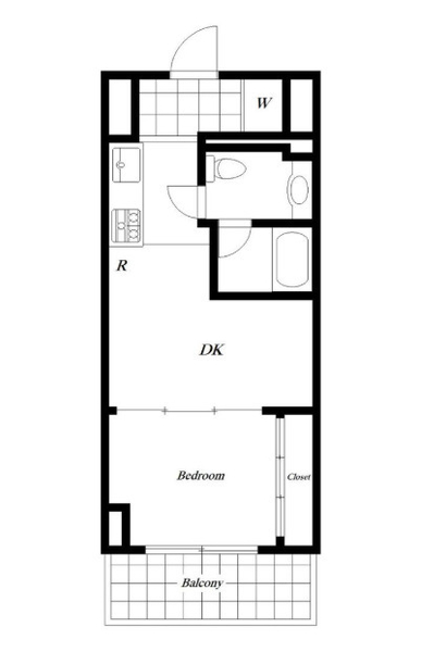 東建ニューハイツ西新宿の間取図／4F／3,230万円／1DK／27.3 m²